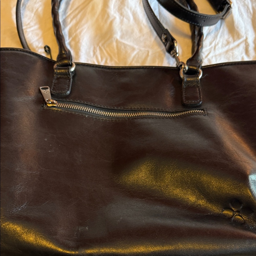 Patricia Nash Black Floral Embossed Tote - Picture 8 of 12